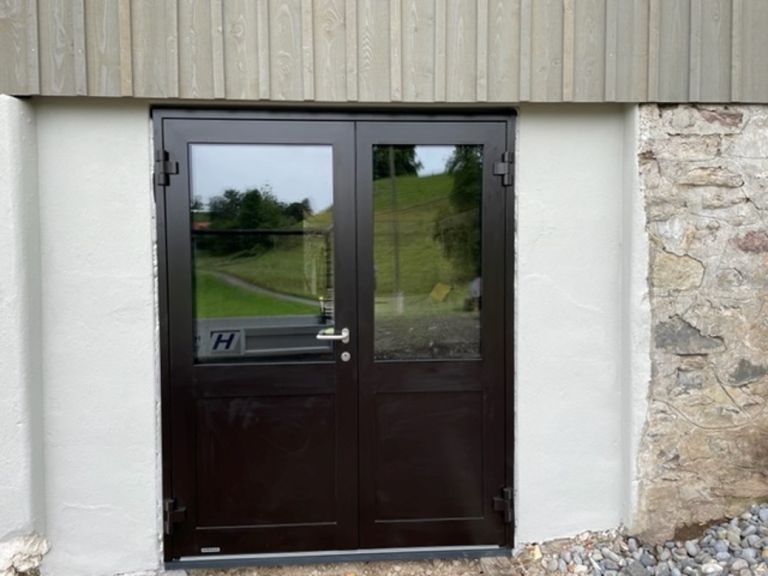 Aluminium-Haustüre TopComfort 2-flüglig, Doppeltüre